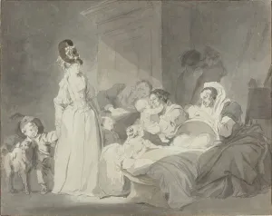 Visit to the Nurse, c. 1780/1790. Creator: Jean-Honore Fragonard