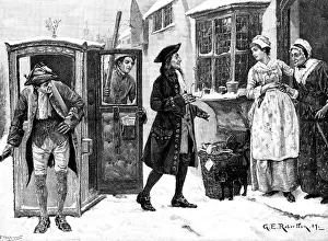 Friends Prints: A Visit from an Old Friend, 1890. Creator: P Naumann