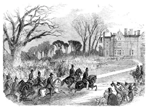 Saxe Coburg Gotha Albert Prints: Visit of Prince Albert to Colchester - Arrival of His Royal Highness and Staff at Wavenhoe Park