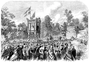 Jackson M Prints: Visit of the Prince and Princess of Wales to Denmark: arrival at the Castle of Bernstorf