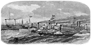 Bunting Prints: Visit of the Prince and Princess of Wales to Liverpool: the excursion on the River Mersey
