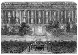 Welcoming Party Prints: Visit of the Prince and Princess of Wales to Sweden: torchlight procession to…Royal Palace…