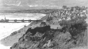 Cliffs Prints: Visit of the Prince of Wales to Bournemouth; View of Bournemouth form the East Cliff
