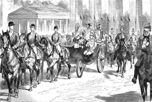 The Visit of the Prince of Wales to the German Emperor; The Prince accompanied by the... 1890. Creator: Unknown