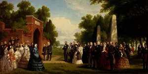Visit of the Prince of Wales, President Buchanan, and Dignitaries to the Tomb of