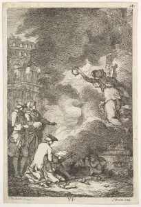 Weirotter Franz Edmund Prints: A Visit to Rome in 1764, 1764. Creator: Franz Edmund Weirotter
