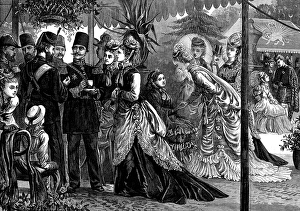 Marquee Prints: Visit of the Shah: garden party at Chiswick