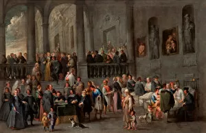 Destitution Gallery: To Visit the Sick, c. 1640. Artist: Wael, Cornelis, de (1592-1667)