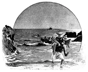 Carl Hentschel Ltd Prints: A Visit to Tafilet: landing in Saffi, 1895. Creator: Carl Hentschel