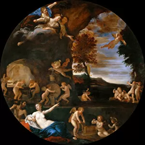 Roman Literature Gallery: The Visit of Venus to Vulcan (Summer), 1616-1617