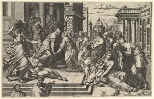 The Visitation, 1540-50. Creator: Giorgio Ghisi