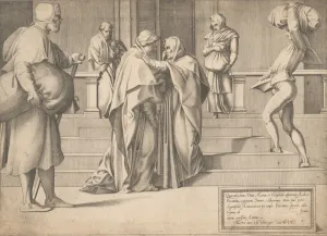 Del Sarto Andrea Prints: The Visitation, 1561. Creator: Attributed to Enea Vico