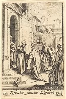 Greeting Gallery: The Visitation, in or after 1630. Creator: Jacques Callot