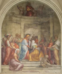 Magnificat Prints: The Visitation. Artist: Pontormo (1494-1557)