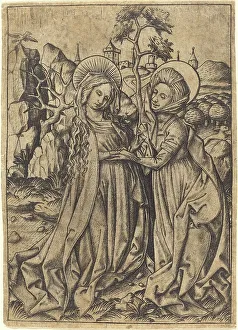 Visitation Prints: The Visitation, c. 1450/1460. Creator: Master ES