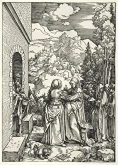 Early 16th Century Prints: The Visitation, c. 1504. Creator: Albrecht Dürer (German, 1471-1528)