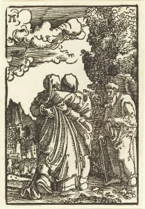 Visitation Prints: The Visitation, c. 1513. Creator: Albrecht Altdorfer