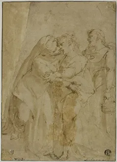 Visitation Prints: Visitation, c.1555. Creator: Luca Cambiaso