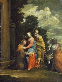 Elderly Woman Prints: The Visitation, c1710-1720. Creator: Giuseppe Maria Crespi