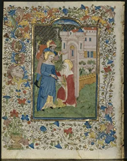 The Visitation: Leaf from a Book of Hours (5 of 6 Excised Leaves), c. 1420. Creator