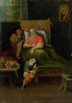 The Visitation of the Sick from the Seven Acts of Mercy, 1620-1630. Creator: Workshop of Frans Francken the Younger