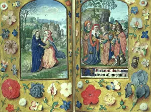 Welcoming Party Prints: The Visitation, and Tobias and his wife Sara being welcomed by Anna