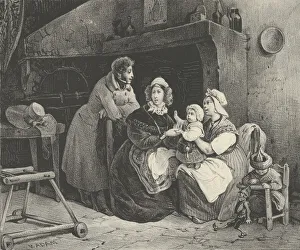 Visite Chez la Nourrice (Visit to the Wetnurse) (from Journal l Artiste), 19th century