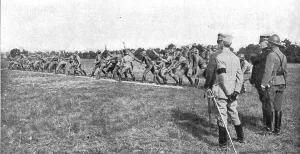 Joseph Jacques Cesare Joffre Prints: Visite du general Joffre aux troupes Russes en Champagne; Le lancement des grenades