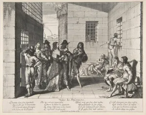 Duty Prints: Visiting Prisoners, 1635. Creator: Abraham Bosse
