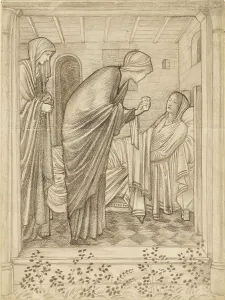 Burne Jones Edward Prints: Visiting the Sick. Creator: Sir Edward Coley Burne-Jones