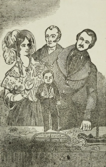 Freak Show Prints: Visitors with General Tom Thumb at the Royal Adelaide Gallery