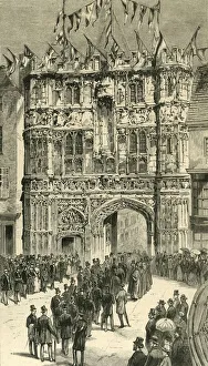 Bunting Prints: The Visitors Being Introduced To The Dean: Colonial and Indian Visitors at Canterbury