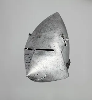 Visor Prints: Visored Bascinet, Western European, ca. 1375-1400. Creator: Unknown