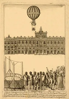 Balloon Collection: Vista del globo areostatico qe. se hecho ante Ss