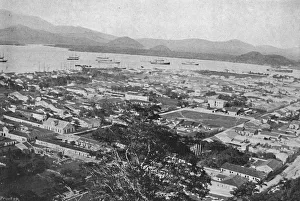 Sudeste Prints: Vista Geral de Santos, (General view of Santos), 1895. Artist: Paulo Kowalsky