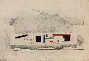 Malevich Prints: Vitebsk Streetcar. Unovis miscellany No. 1, 1919-1920