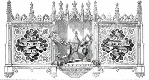 Institute Prints: VIth Anniversary Meeting of the Archaeological Institute, 1850. Creator: Unknown