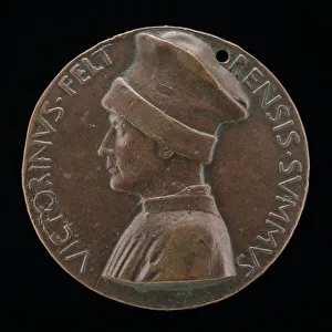 Teacher Prints: Vittorino de Rambaldoni da Feltre, 1379-1446, Humanist [obverse], c. 1446