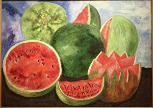 Caldern Prints: Viva la Vida, 1954. Creator: Frida Kahlo