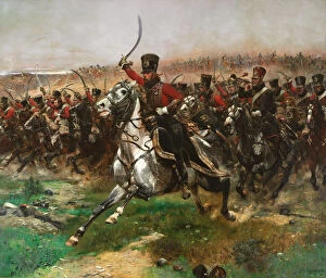 Troop Gallery: Vive L Empereur (Charge of the 4th Hussars at the battle of Friedland, 14 June 1807), 1891