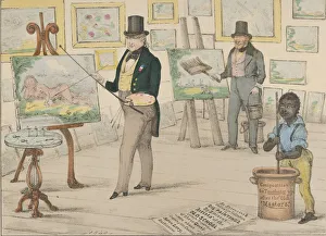 Painters Prints: Vive la France, Marchands de Tableaux'se Preparant pour la Vente Publique /