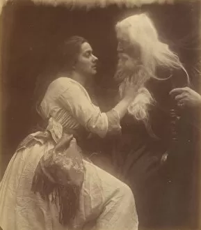 Baron Tennyson Gallery: Vivien and Merlin, September 1874. Creator: Julia Margaret Cameron