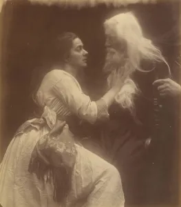 Pre Raphaelite Prints: Vivien and Merlin, September 1874. Creator: Julia Margaret Cameron