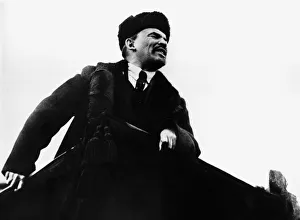 1917 Prints: Vladimir Ilich Lenin, Russian Bolshevik revolutionary leader
