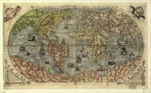 Rosenwald Collection Prints: Vniversale descrittione di tvtta la terra conoscivta fin qvi