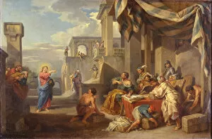 Matthew The Evangelist Gallery: The Vocation of Saint Matthew, 1752. Artist: Panini, Giovanni Paolo (1691-1765)