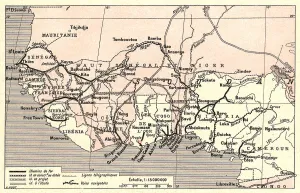Roads Prints: Voies de communication de l'Afrique occidentale francaise; L'Ouest Africain