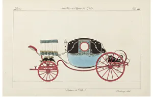 Landau Prints: Voiture de ville, 1800s. Creator: La Mesangere, Pierre de (1761-1831)