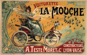 Vehicles Prints: Voiturette La Mouche, 1900. Artist: Tamagno, Francisco (1851-1923)