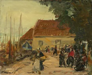 North Holland Prints: Volendam Street Scene, 1910. Creator: Robert Henri